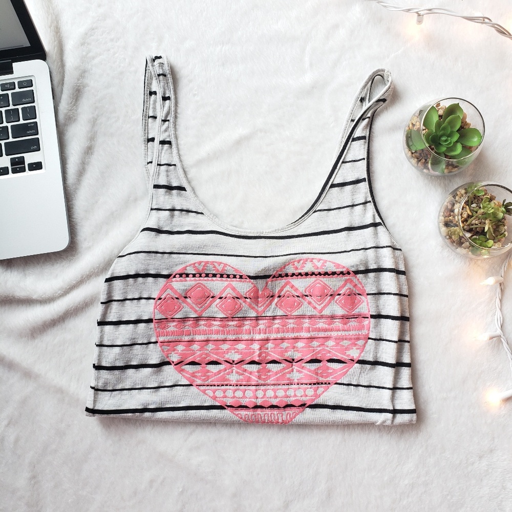 Rue21 Graphic Scoop Neck Tank